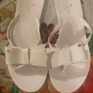 NWOT Kate spade knot jelly slippers
